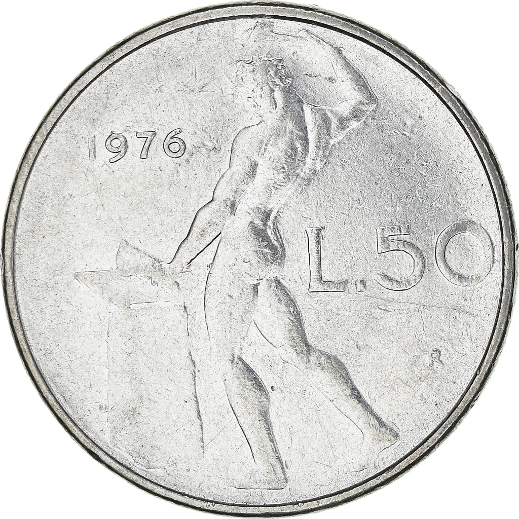 Moneta, Włochy, 50 Lire, 1976