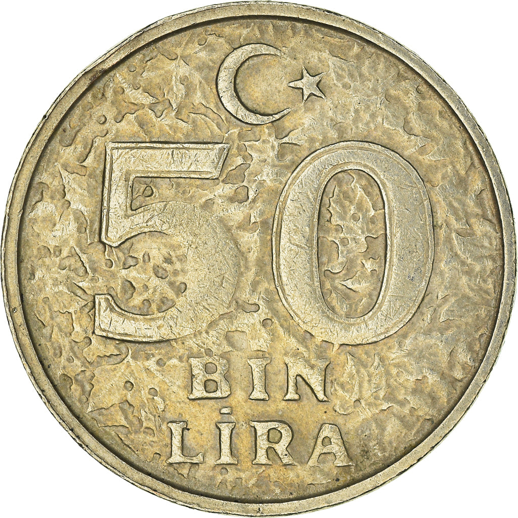 Moneta, Turchia, 50000 Lira, 50 Bin Lira, 1999