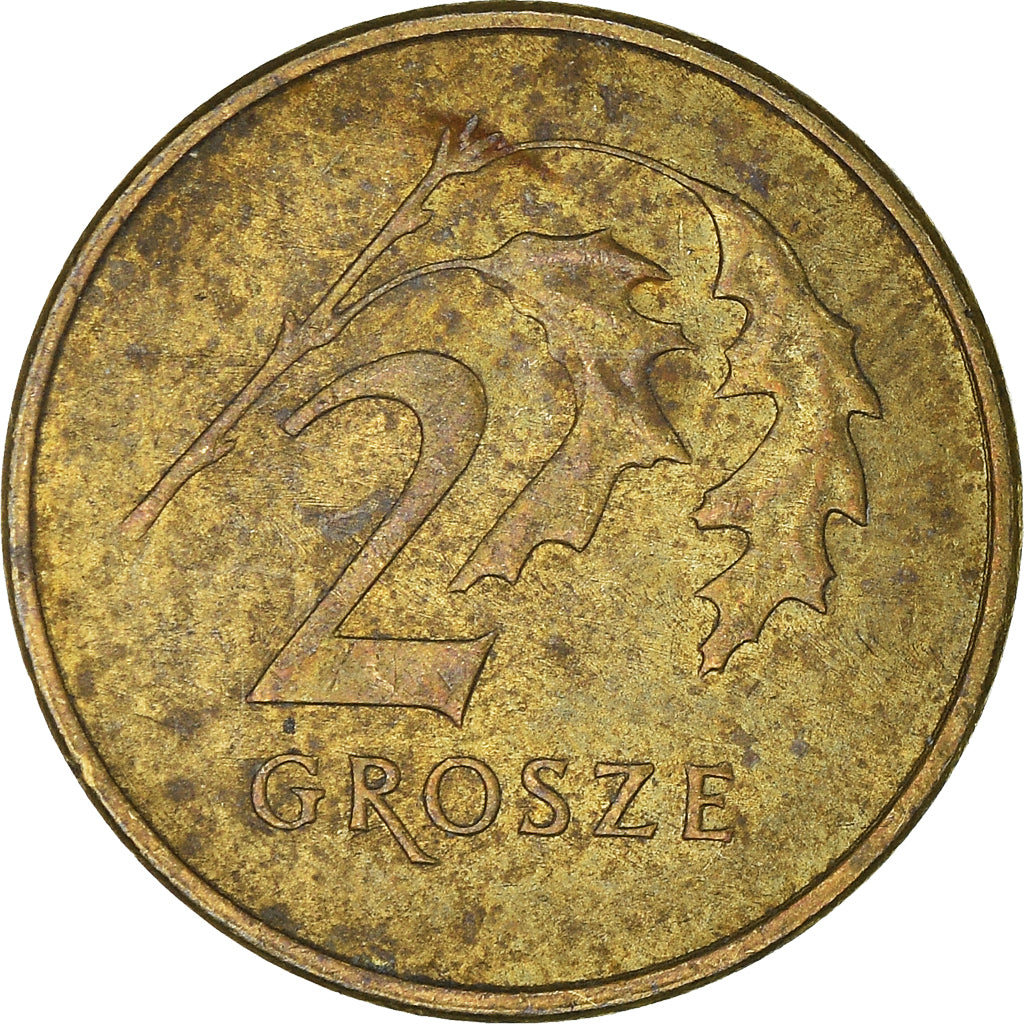 Moneta, Polonia, 2 Grosze, 2008