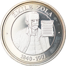 Francia, medalla, Collection Panthéon, Émile Zola, Arts & Culture, FDC, Plata