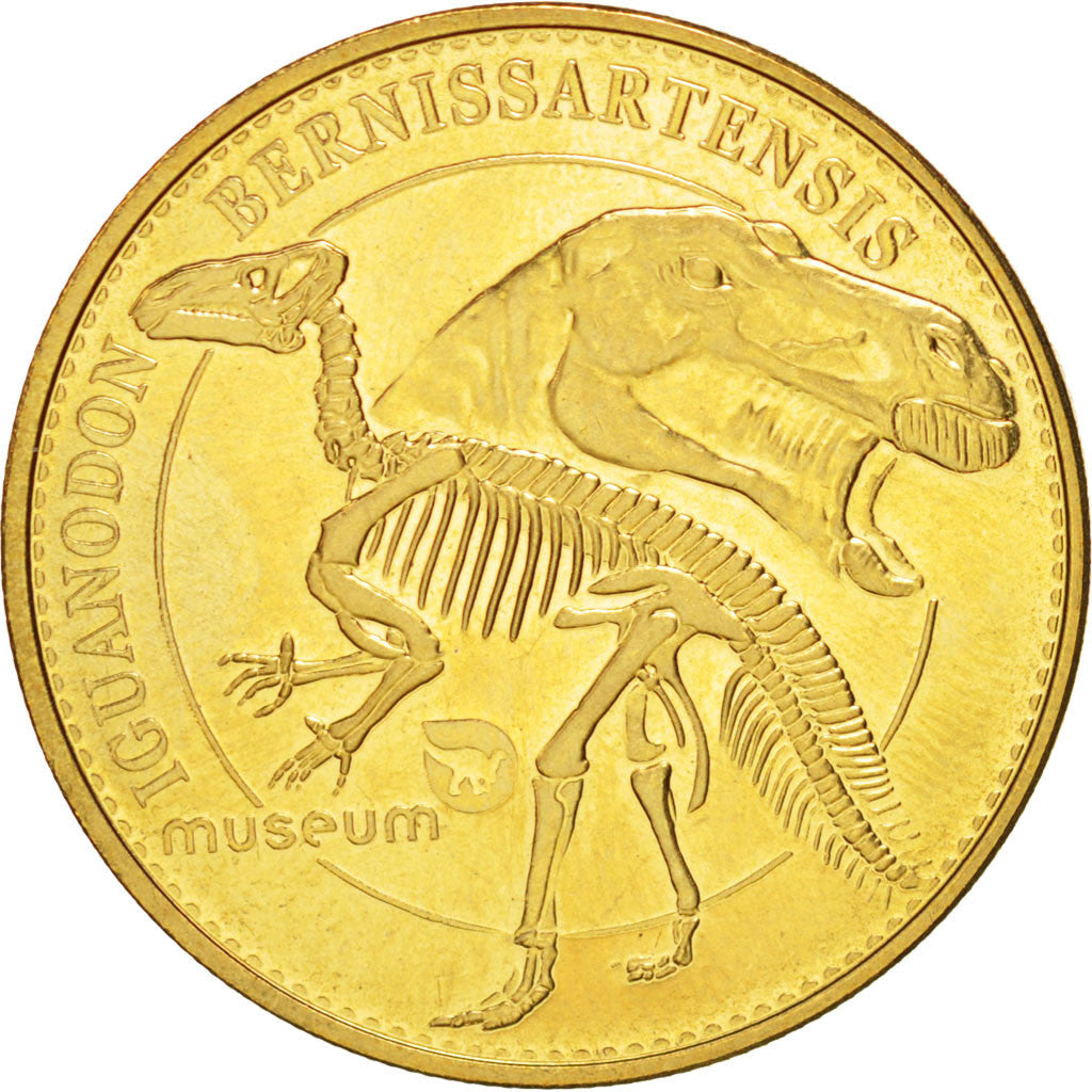 Belgium, Token, Tourist Token, Muséum Iguanodon Bernissartensis, 2007, Arthus