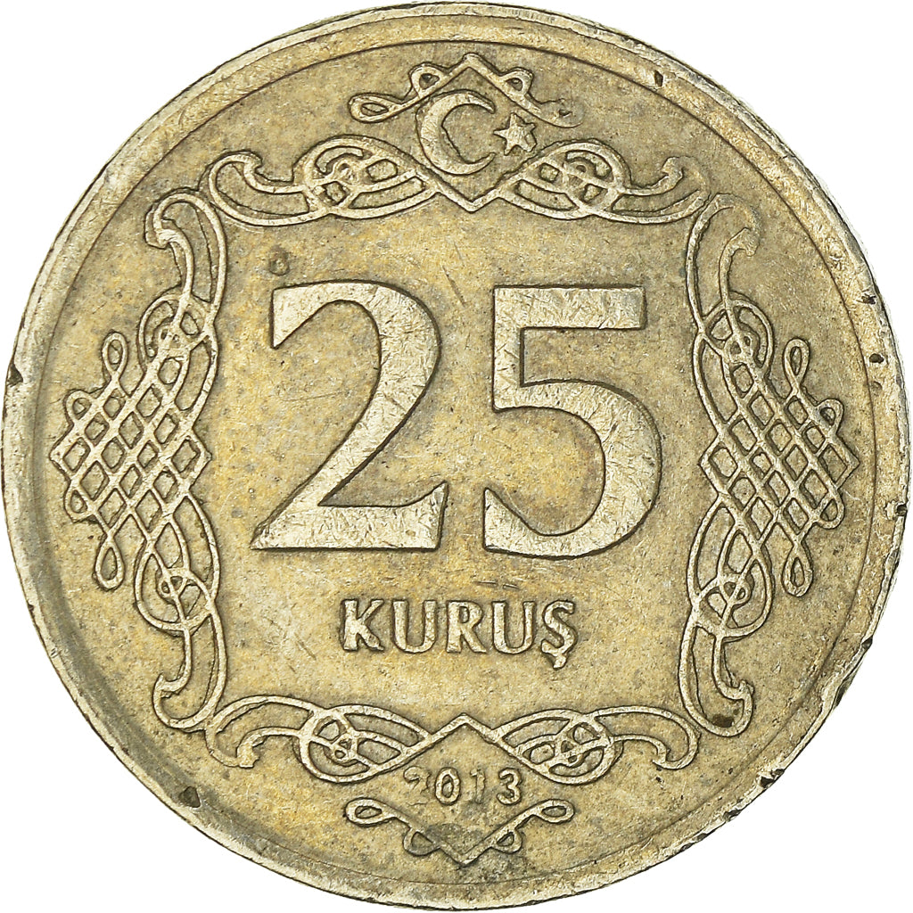 Moneta, Turchia, 25 Kurus, 2013