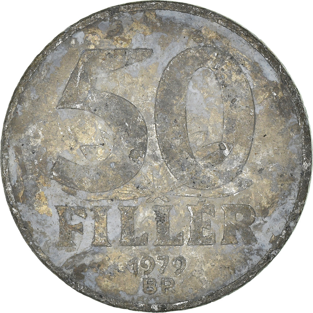 Moeda, Hungria, 50 Fillér, 1979
