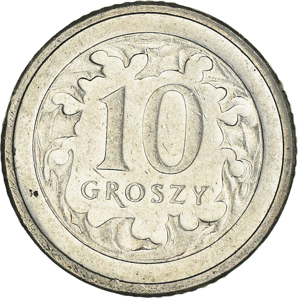 Coin, Poland, 10 Groszy, 2001
