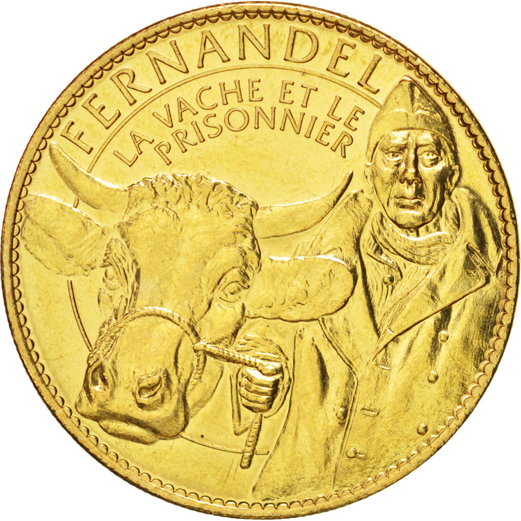 Tourist Token, Fernandel, La Vache et Prisonnier, 2010, MS(63), Arthus Bertrand