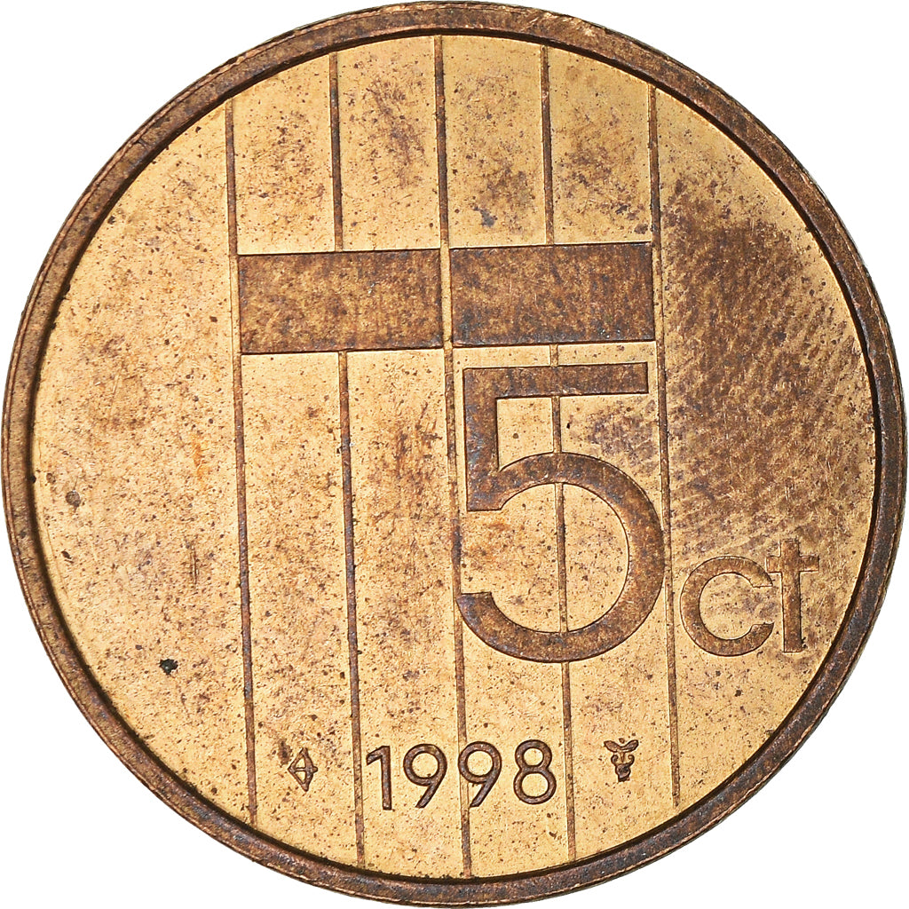 Moeda, Países Baixos, 5 Cents, 1998