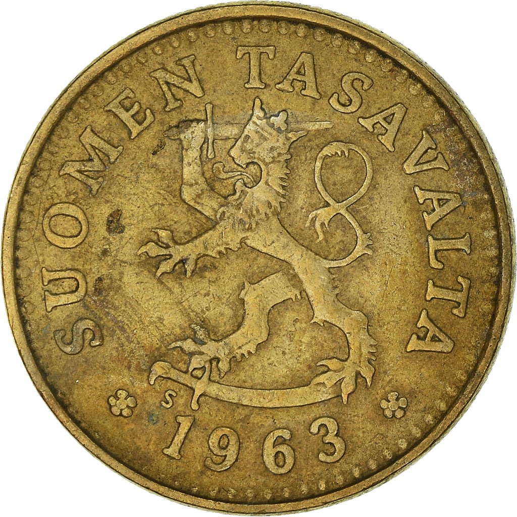 Moneta, Finlandia, 10 Pennia, 1963