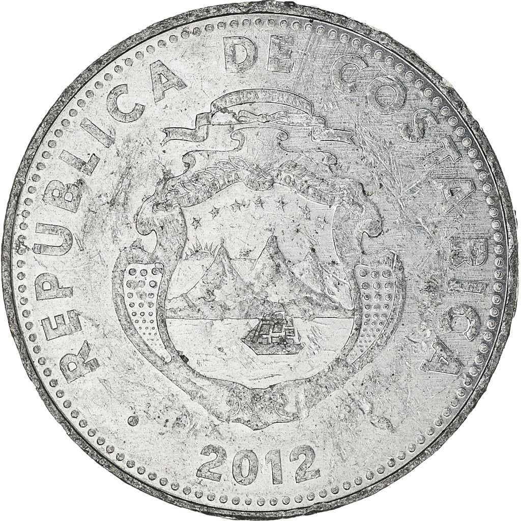 Moneda, Costa Rica, 5 Colones, 2012