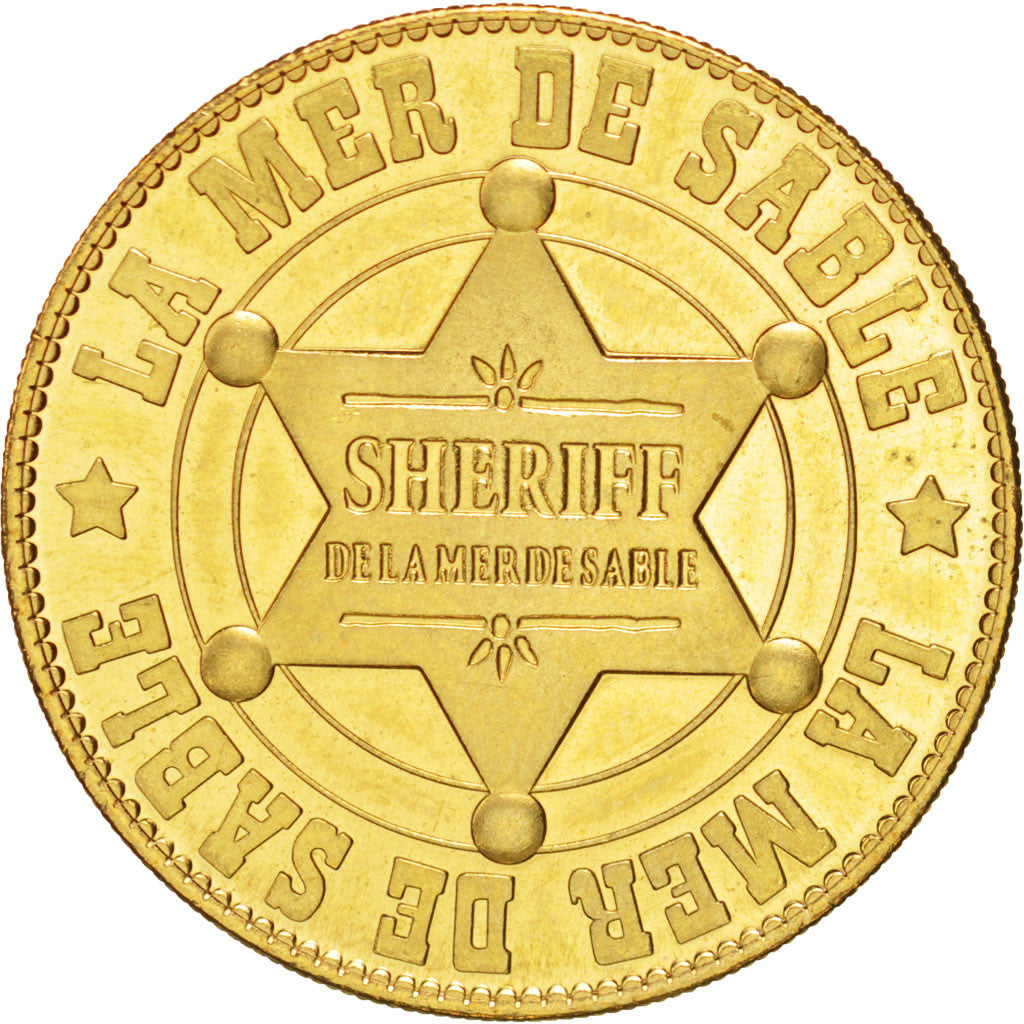 France, Token, Tourist Token, La Mer de Sable, Sheriff, 2009, Arthus Bertrand