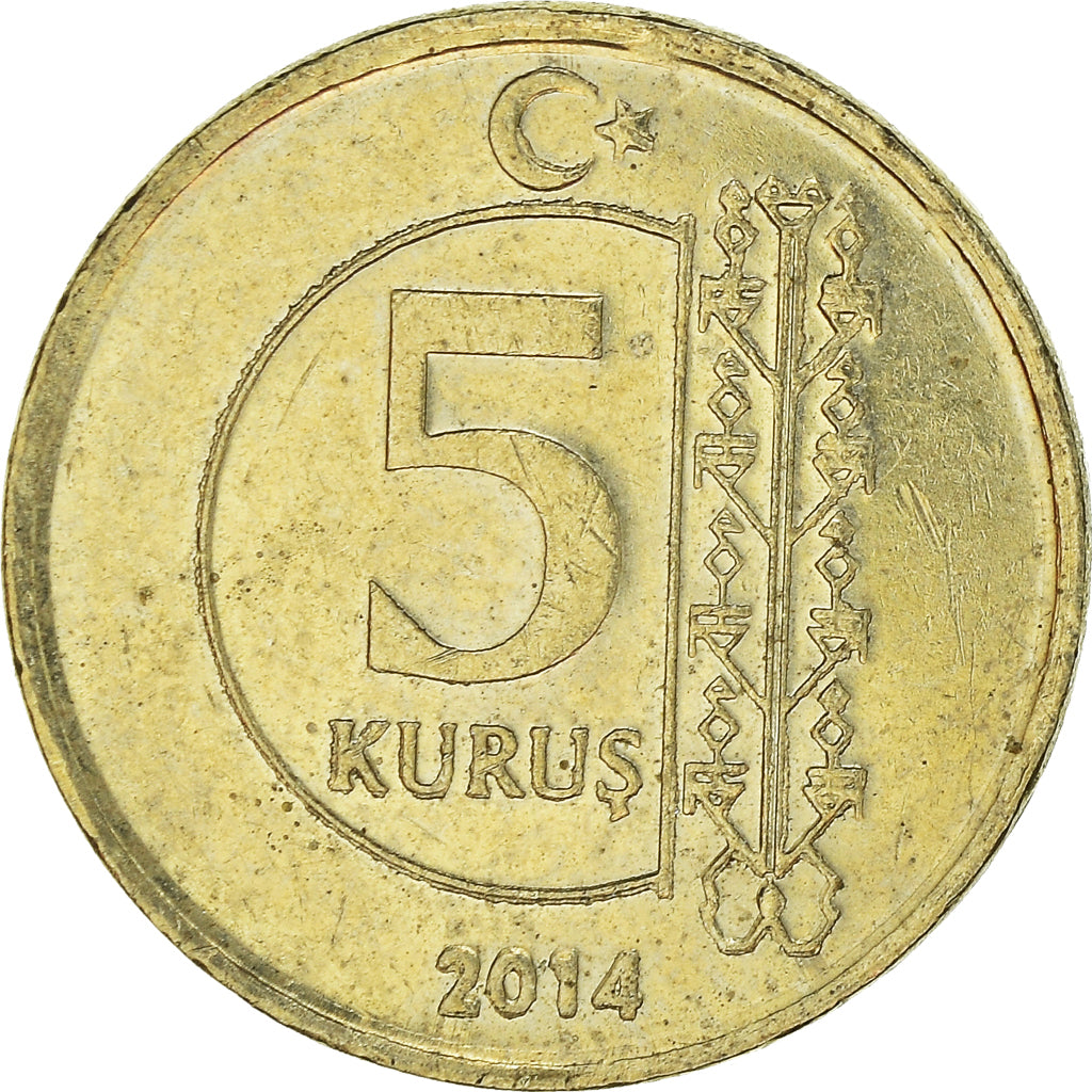 Coin, Turkey, 5 Kurus