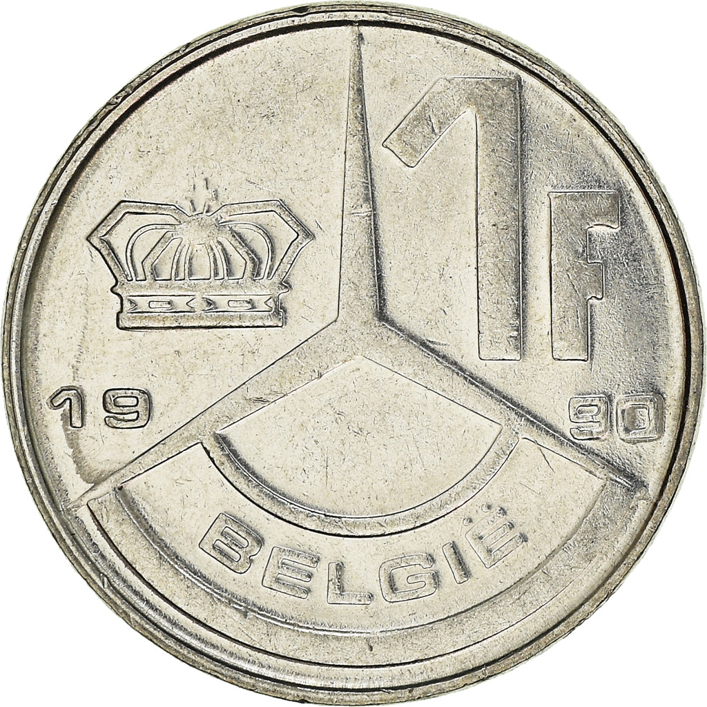 Coin, Belgium, Franc, 1990