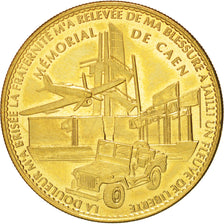Francia, Token, Tourist Token, Mémorial de Caen, Jeep et Avion, Undated, Arthus