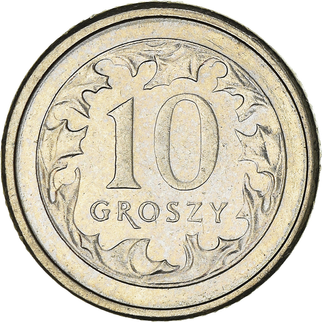 Coin, Poland, 10 Groszy, 1992