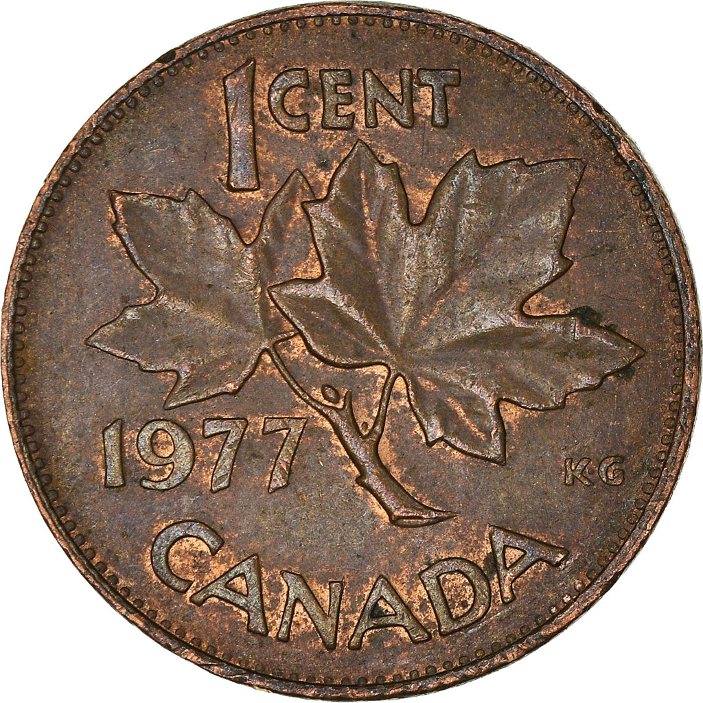 Coin, Canada, Cent, 1977