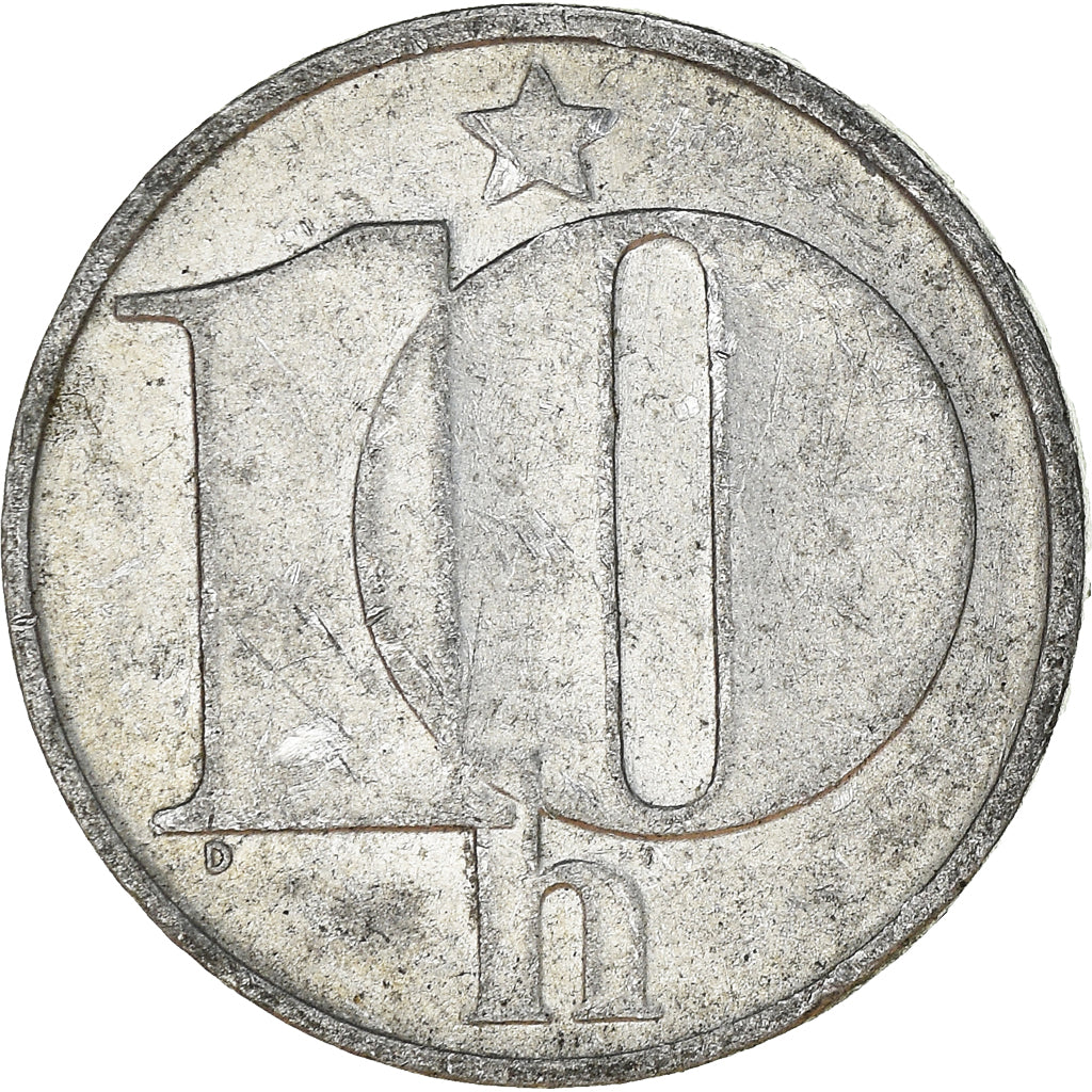 Munten, Tsjecho-Slowakije, 10 Haleru, 1977