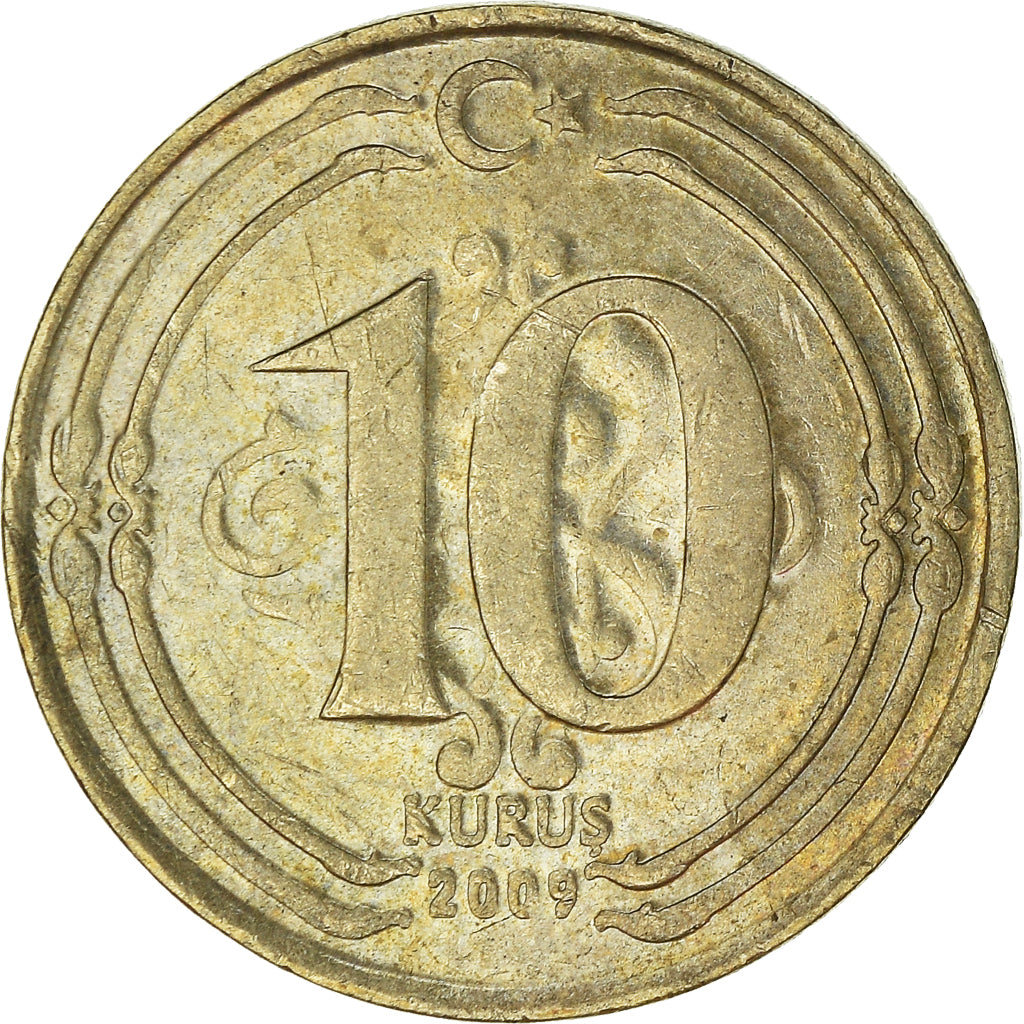 Moneta, Turchia, 10 Kurus, 2009
