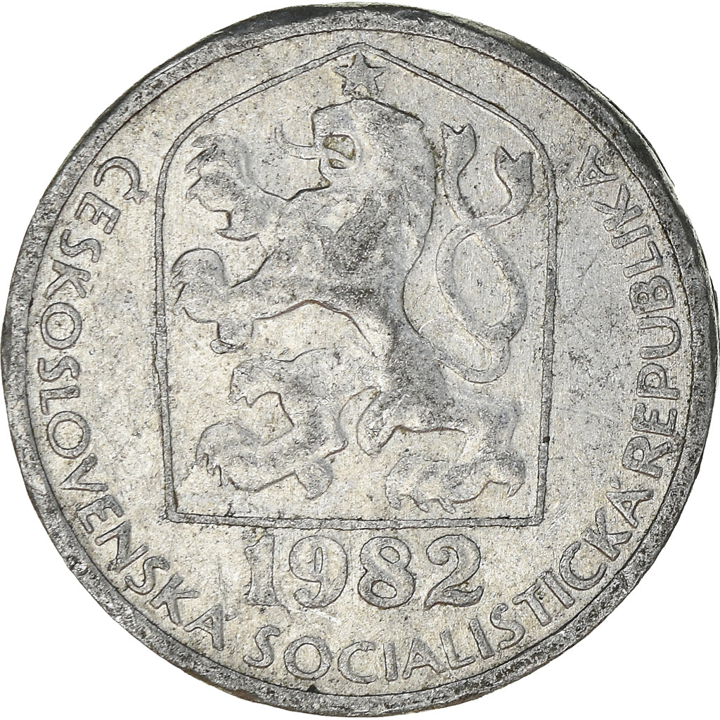 Moneda, Checoslovaquia, 10 Haleru, 1982