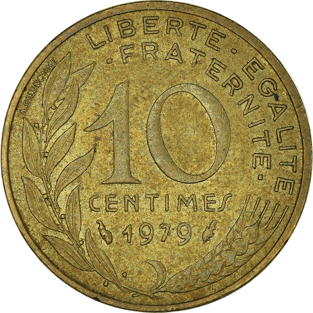Coin, France, 10 Centimes, 1979