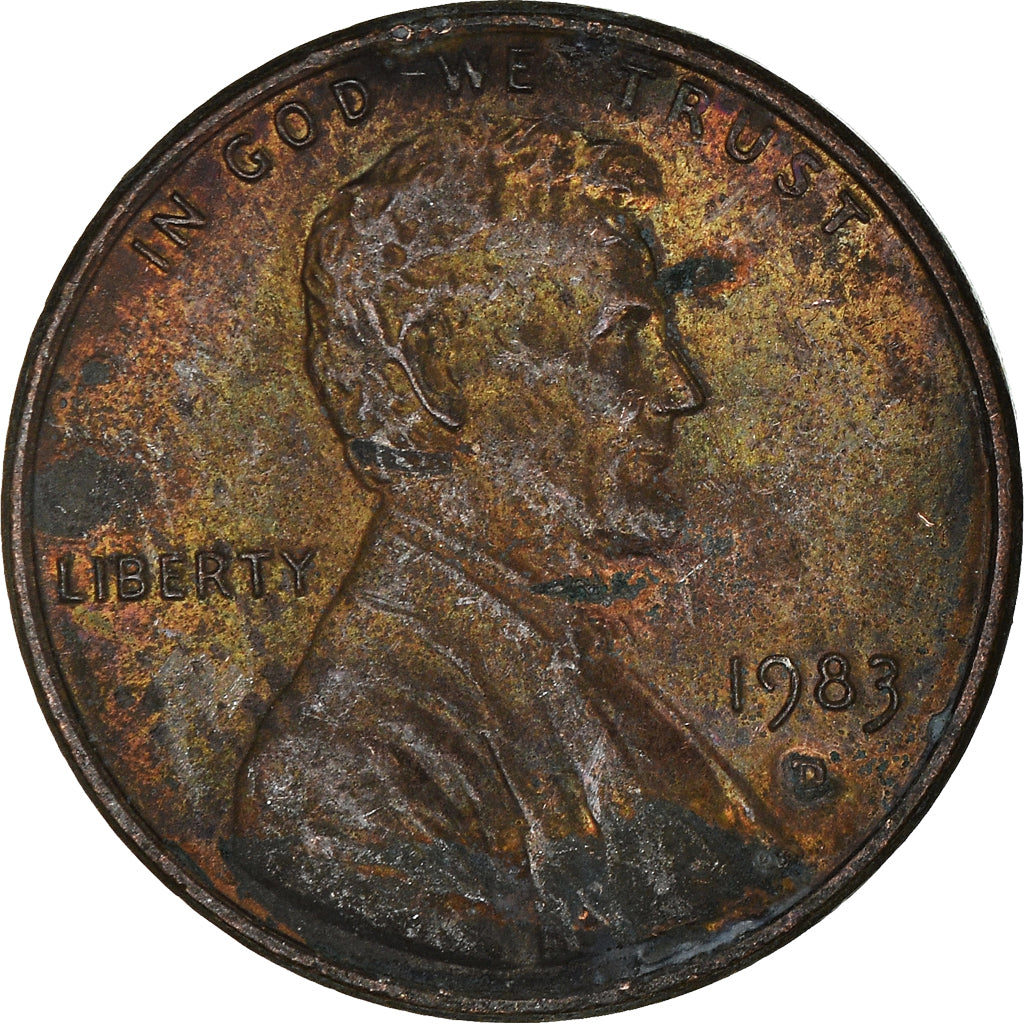 Coin, United States, Cent, 1983