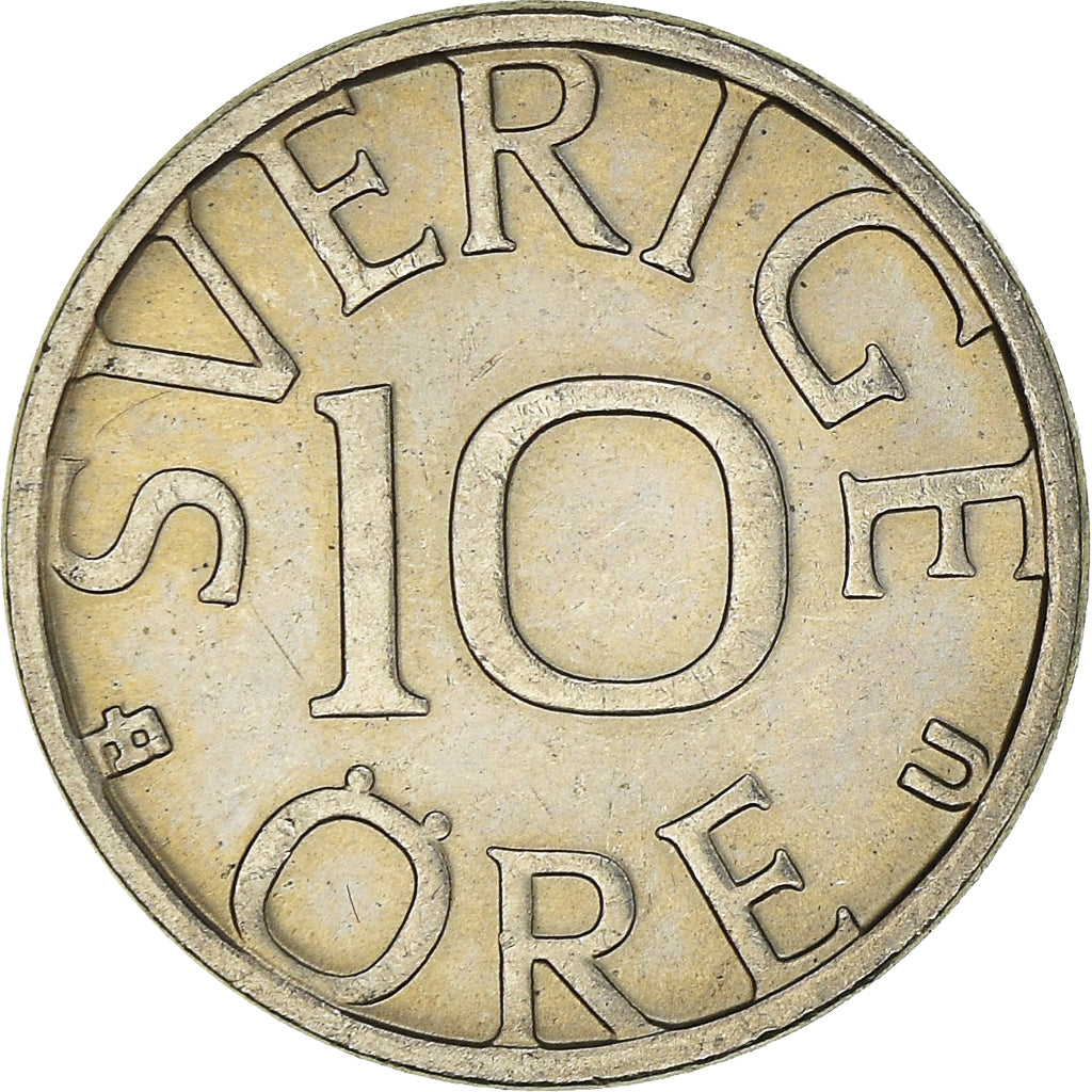 Moeda, Suécia, 10 Öre, 1982