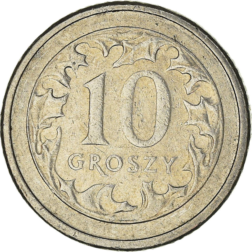 Münze, Polen, 10 Groszy, 1991