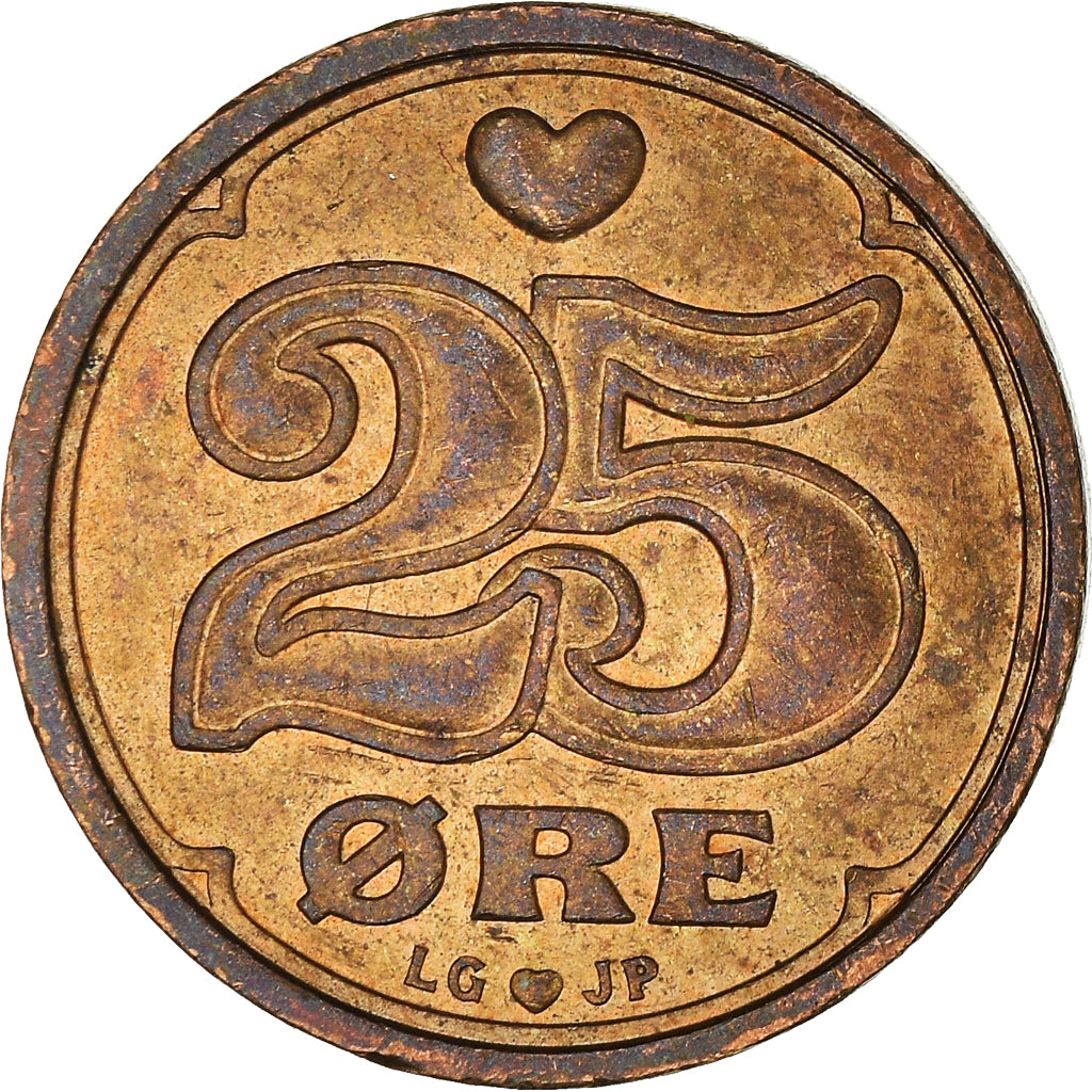 Münze, Dänemark, 25 Öre, 1993