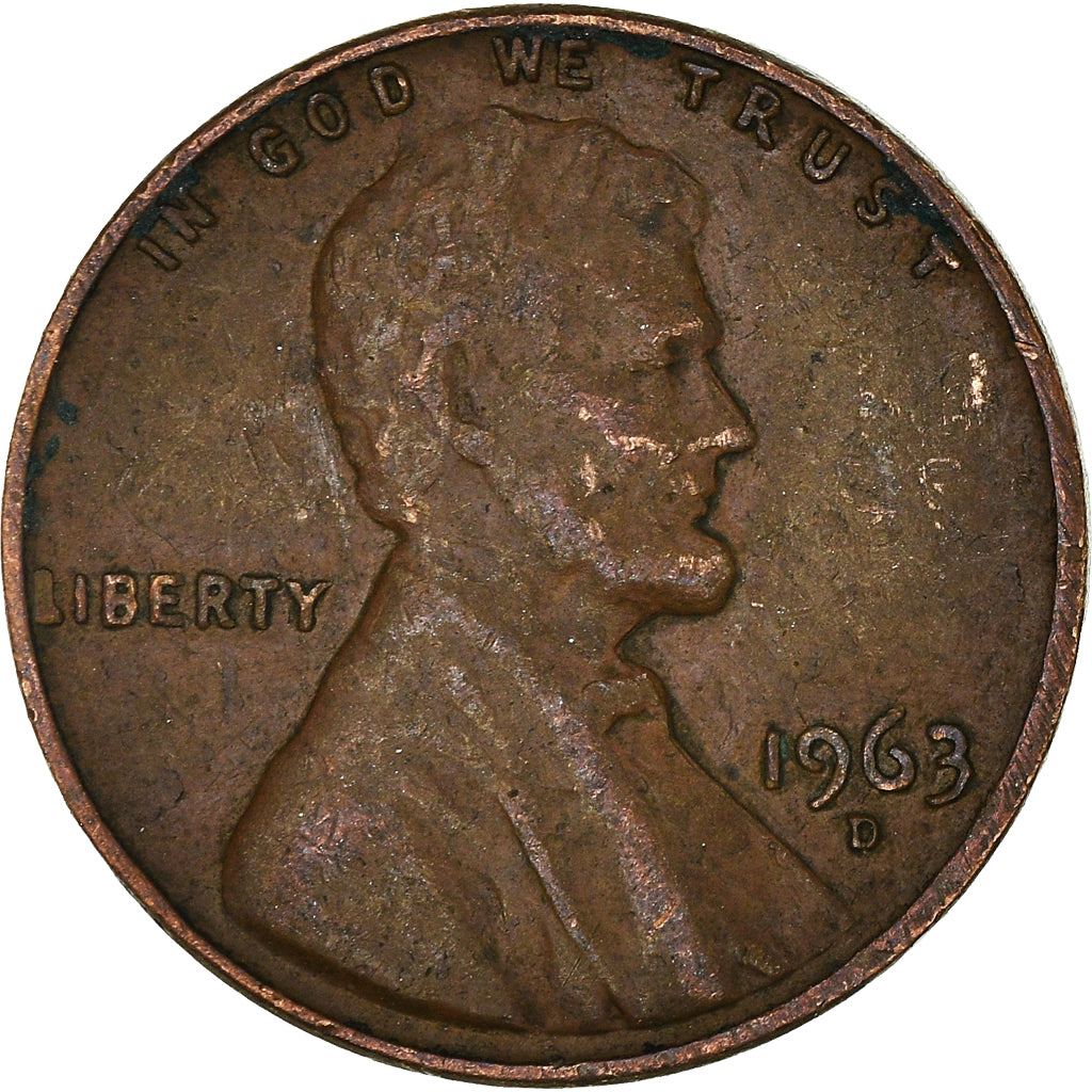 Moeda, Estados Unidos da América, Cent, 1963