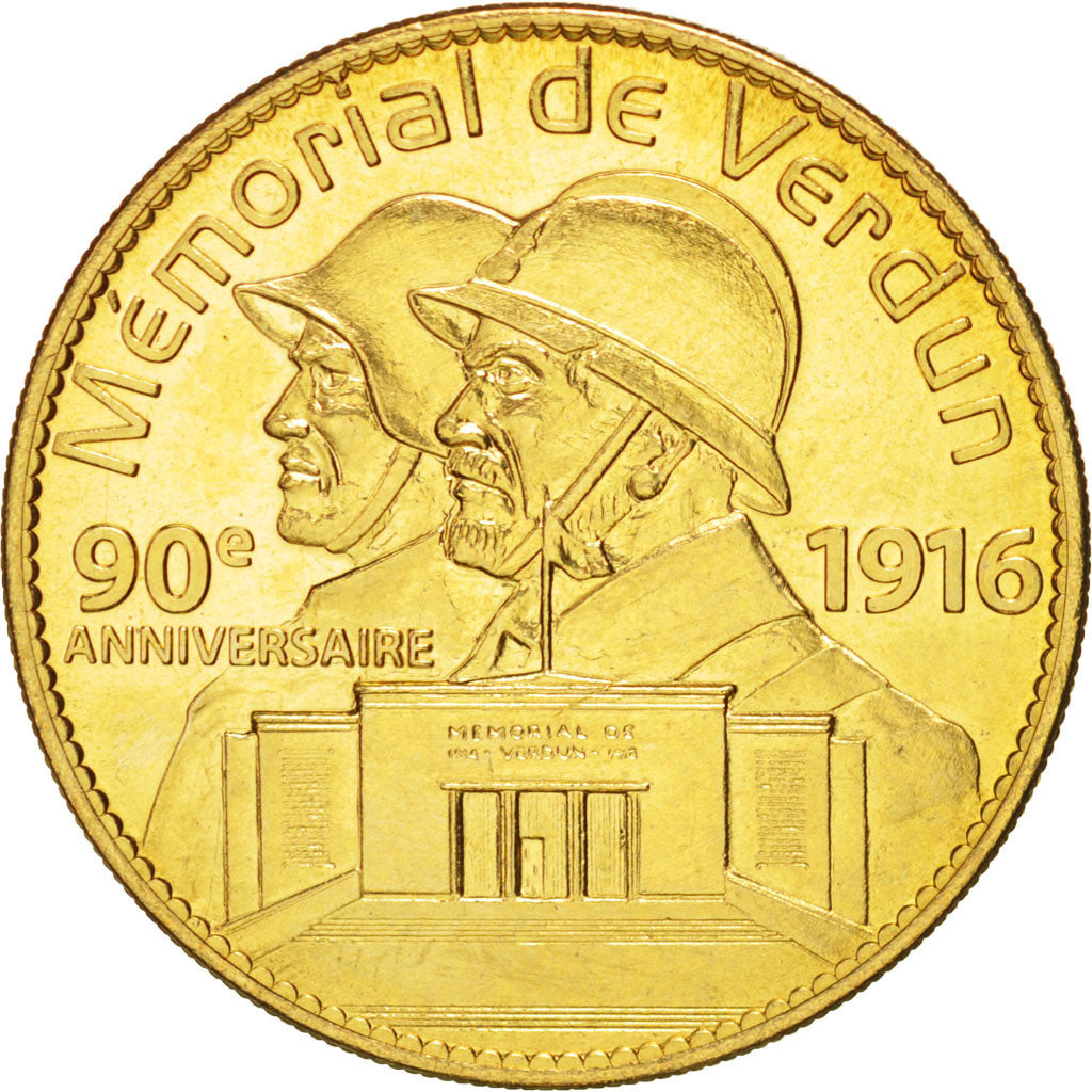 Tourist Token, Mémorial de Verdun, 90 ans, Undated, MS(63), Arthus Bertrand