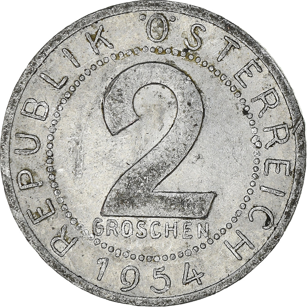 Coin, Austria, 2 Groschen, 1954