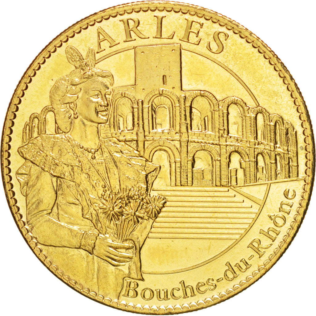 France, Jeton, Tourist Token, Arles, les Arènes, 2010, Arthus Bertrand, SPL