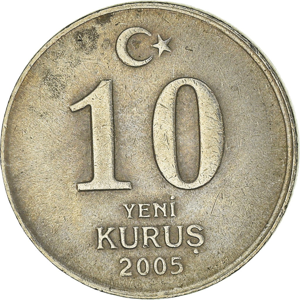 Moneta, Turchia, 10 New Kurus, 2005