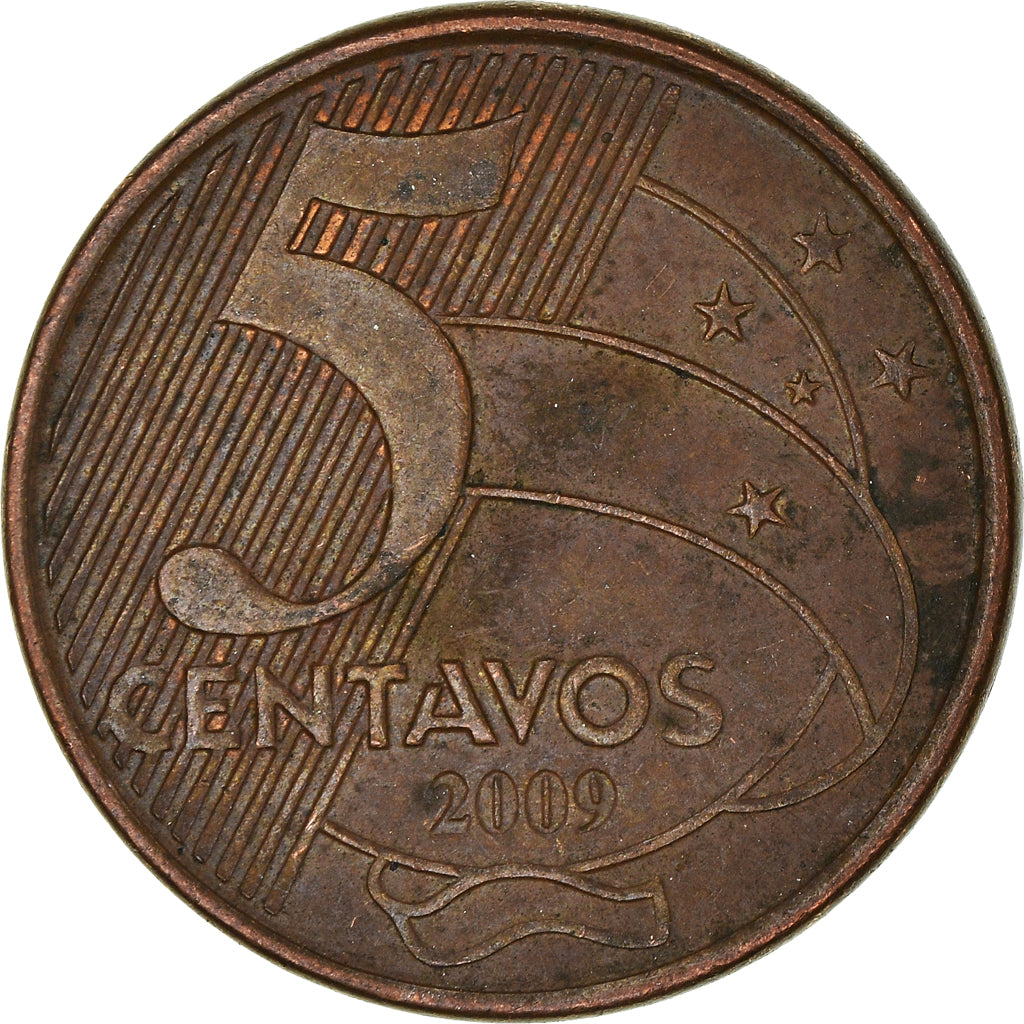 Monnaie, Brésil, 5 Centavos, 2009