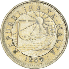Moneta, Malta, 5 Cents, 1986
