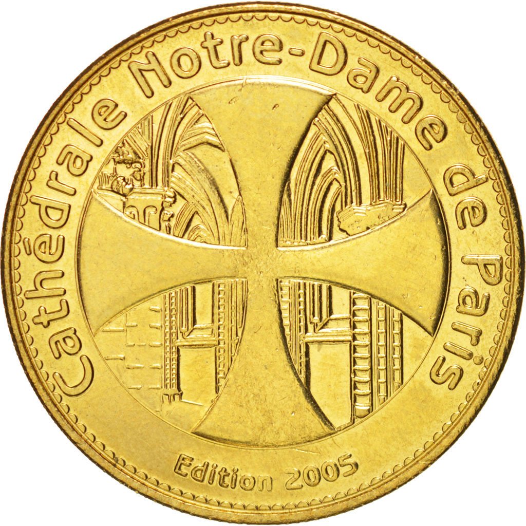 Tourist Token, Cathédrale Notre-Dame de Paris, 2005, MS(63), Arthus Bertrand