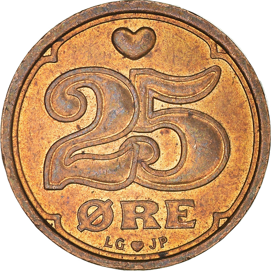 Coin, Denmark, 25 Öre, 1998