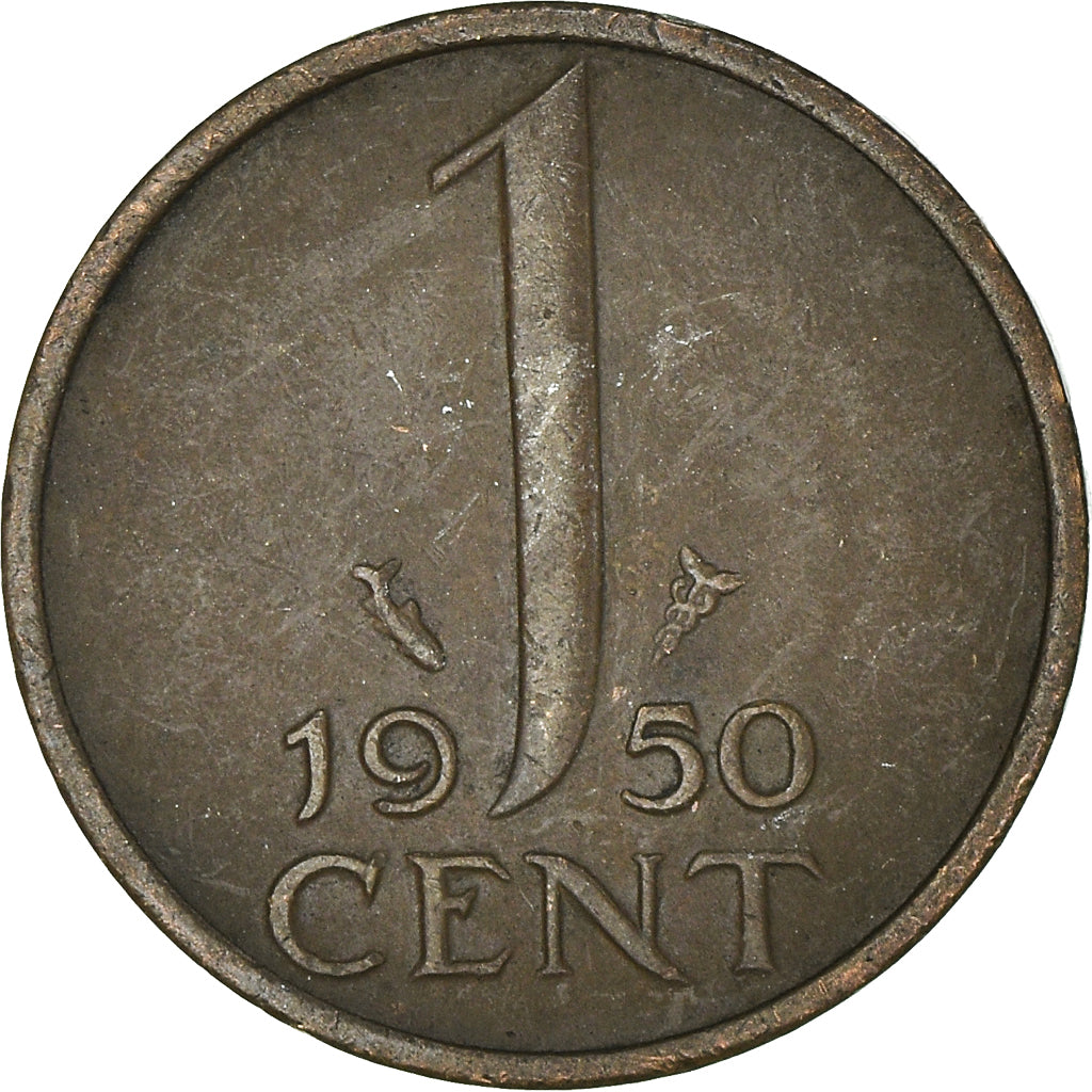 Moeda, Países Baixos, Cent, 1950