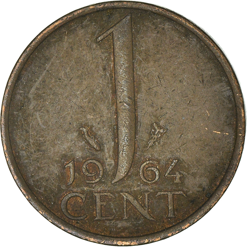 Moeda, Países Baixos, Cent, 1964