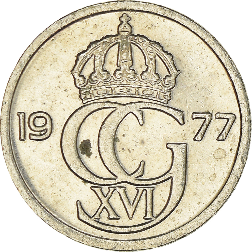 Moneta, Svezia, 10 Öre, 1977