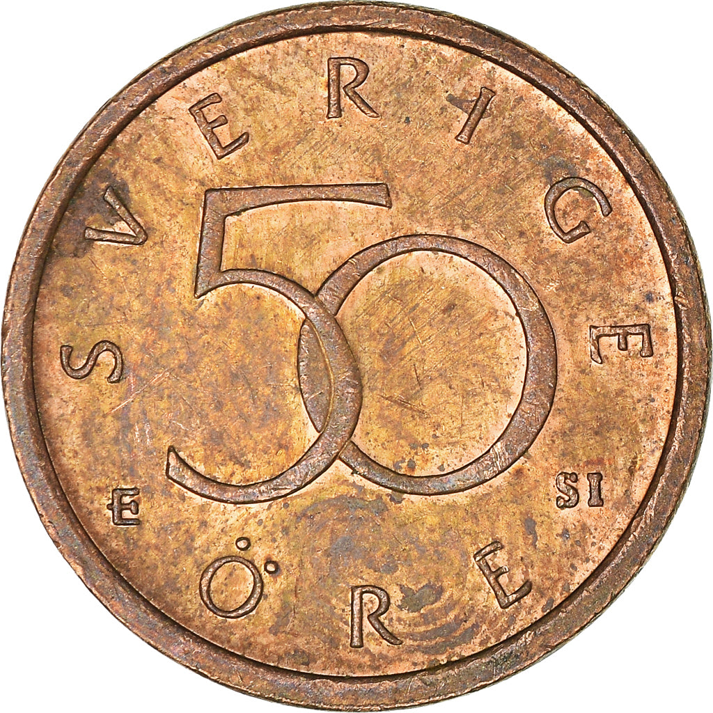 Moneta, Szwecja, 50 Öre, 2007