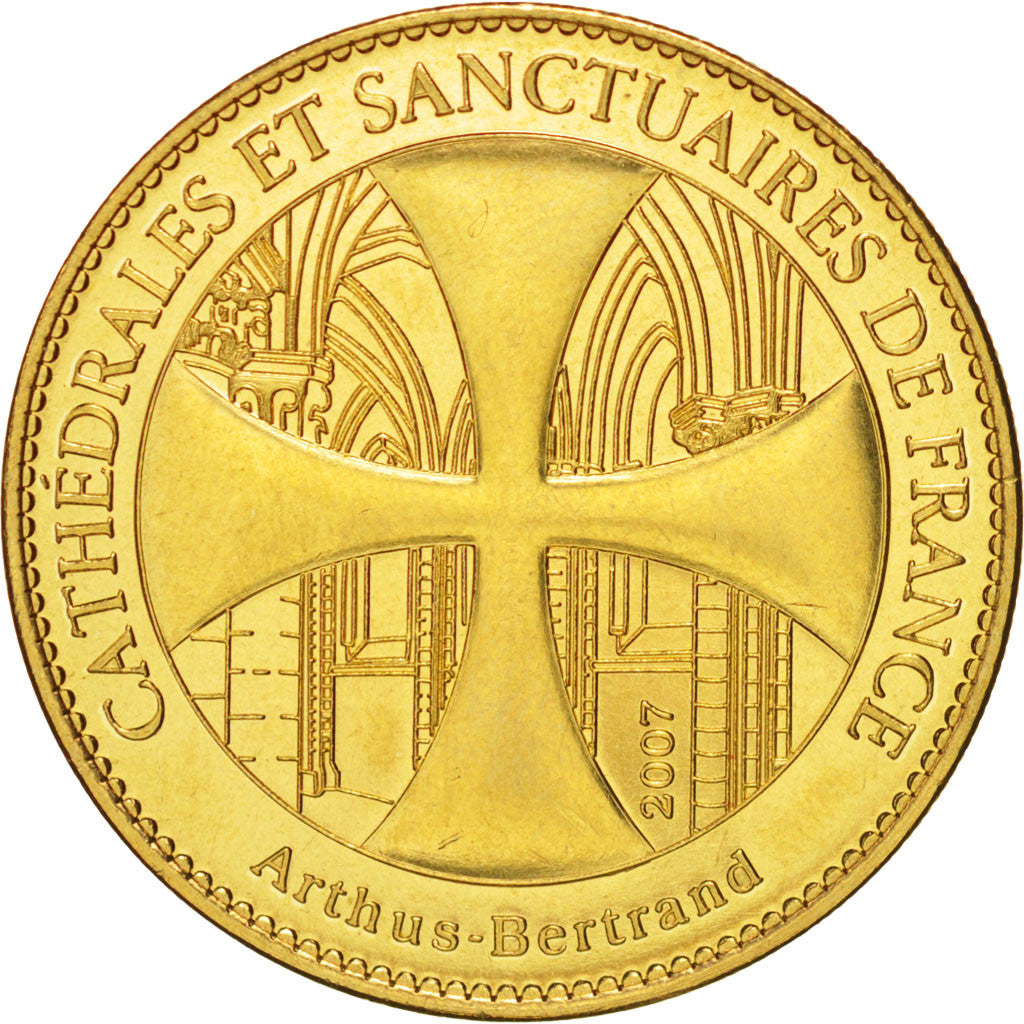 France, Token, Tourist Token, Eglise Sainte-Radegonde, Talmont, 2007, Arthus