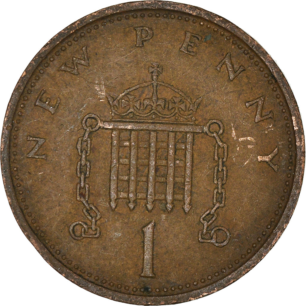 Coin, Great Britain, New Penny, 1973