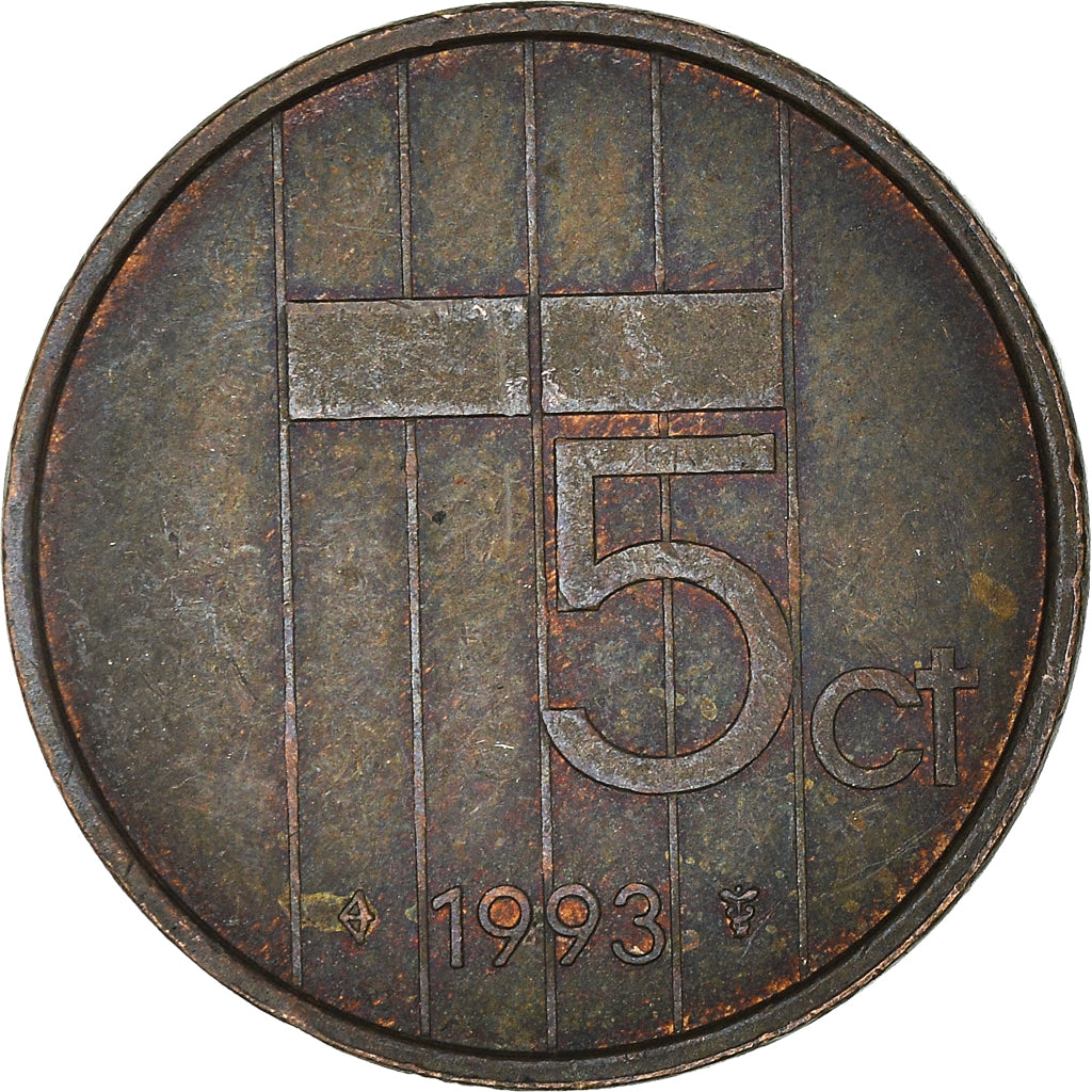 Moneta, Paesi Bassi, 5 Cents, 1993