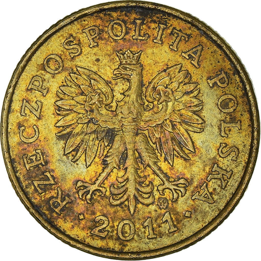 Münze, Polen, 5 Groszy, 2011