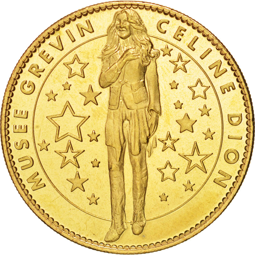 Tourist Token, Musée Grévin, Céline Dion, Undated, MS(63), Arthus Bertrand