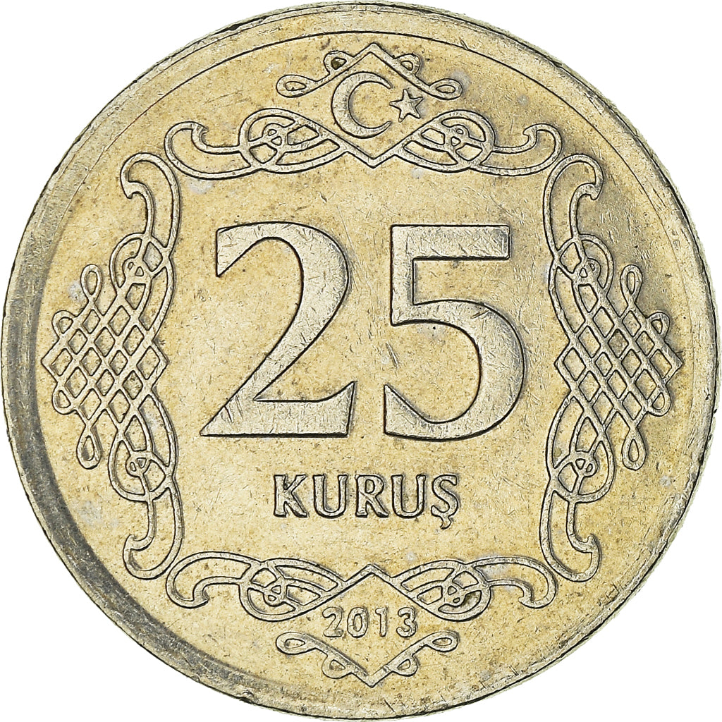Moneta, Turchia, 25 Kurus, 2013