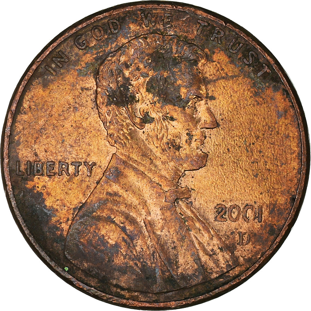 Moneda, Estados Unidos, Cent, 2001