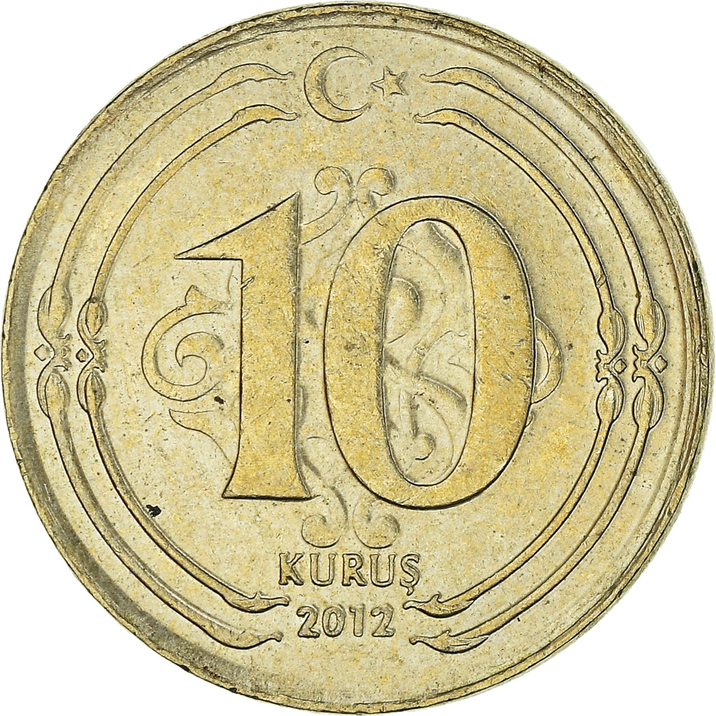 Moneta, Turchia, 10 Kurus, 2012