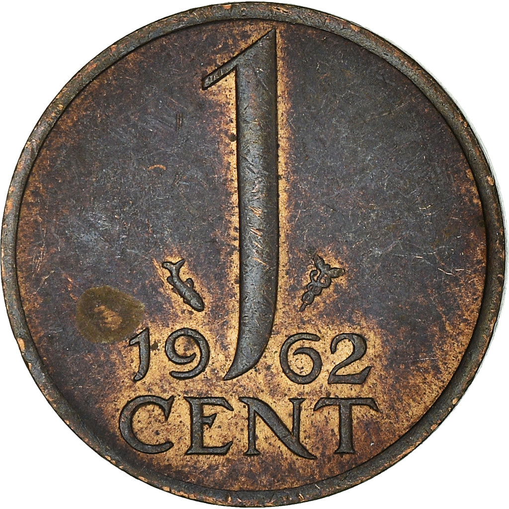 Monnaie, Pays-Bas, Cent, 1962
