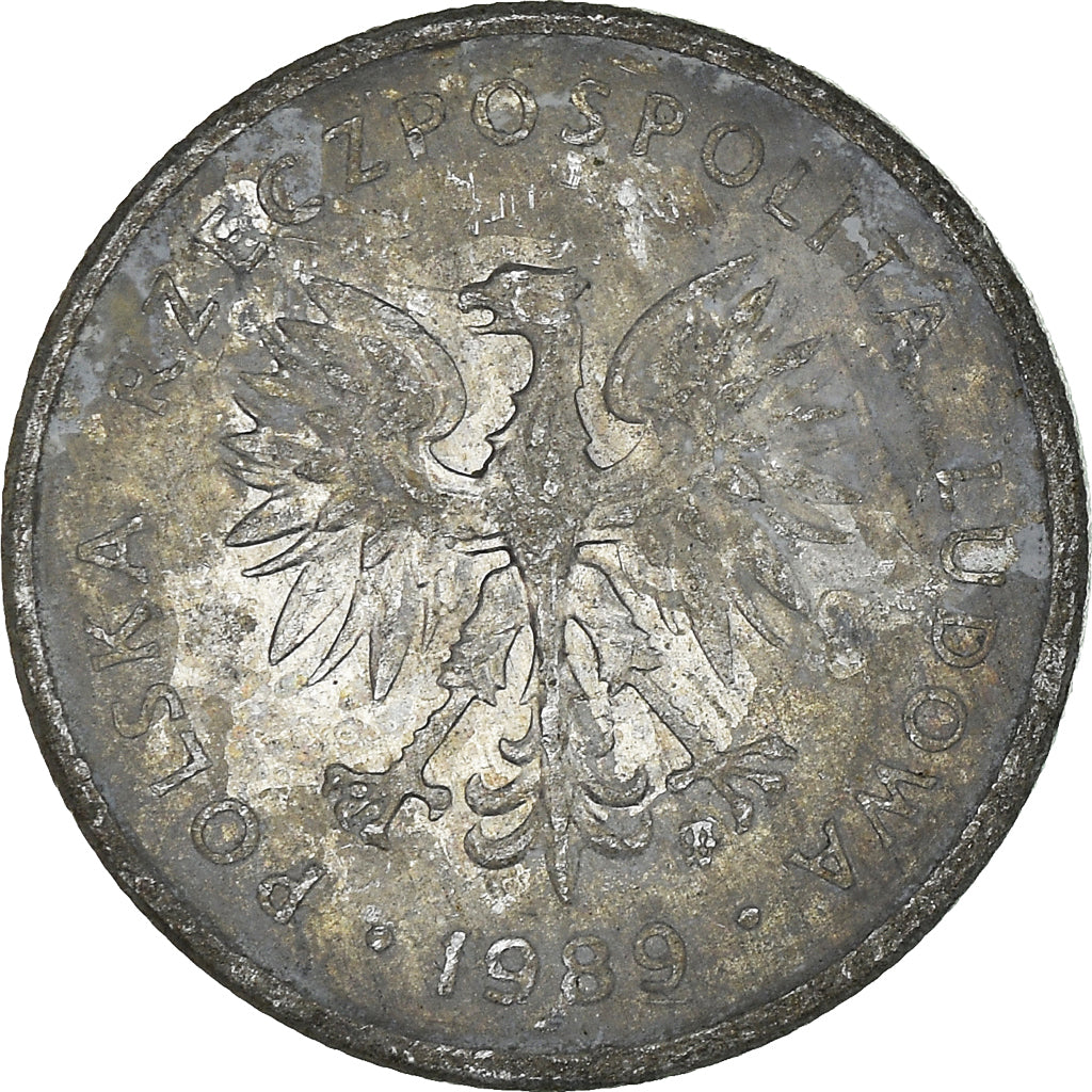 Moneta, Polonia, 2 Zlote, 1989