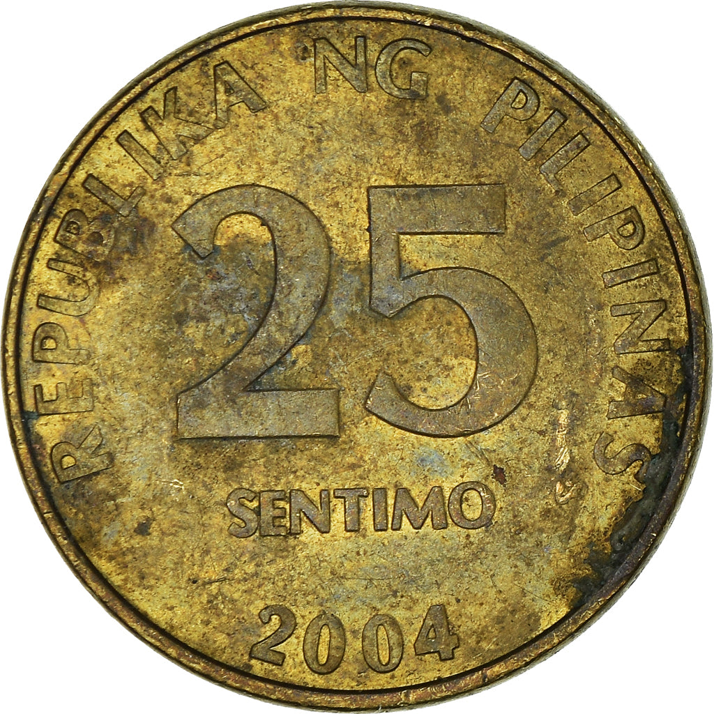 Coin, Philippines, 25 Sentimos, 2004